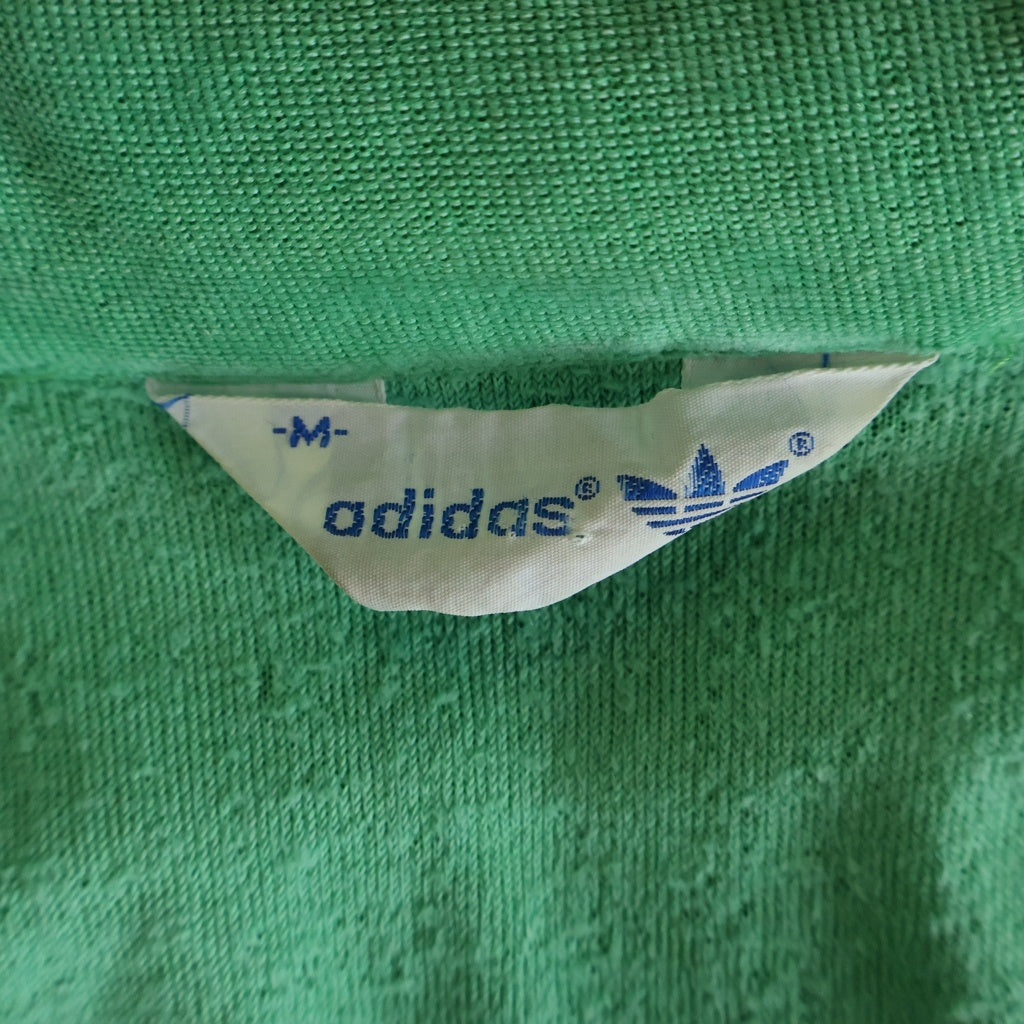adidas(アディダス) 70S VINTAGE ヴィンテージ トレフォイルロゴ ベロア スリーストライプ トラックジャケット グリーン