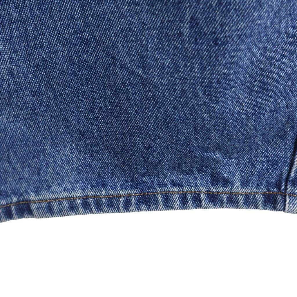 MM6 Maison Margiela(エムエムシックスメゾンマルジェラ) 25SS ハイライズ ボタンフライ ワイドデニムパンツ レディース インディゴ S52LA0235