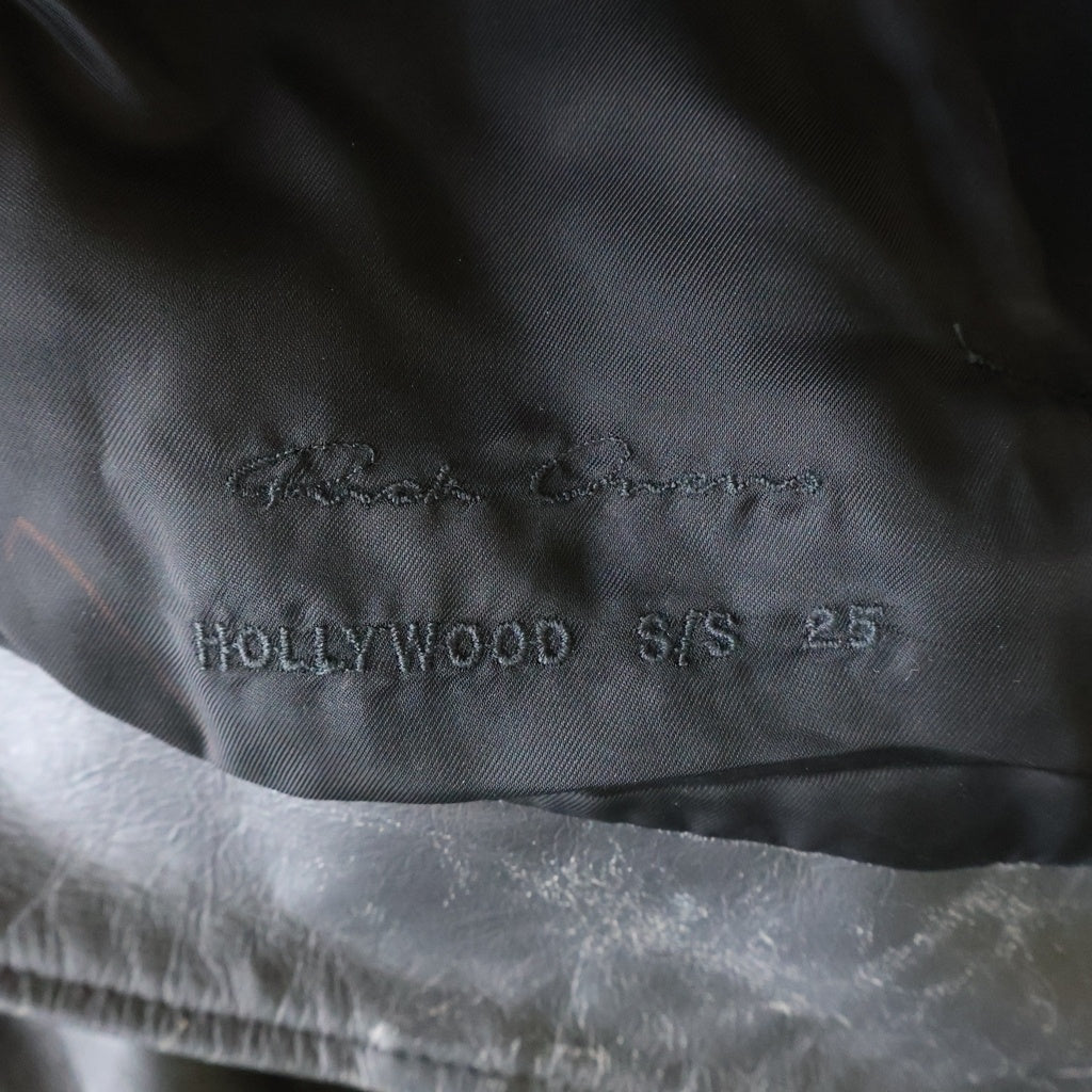 Rick Owens(リックオウエンス) 25SS Cropped Jumbo Bauhaus Stooges Jacket クロップドジャンボバウハウス レザージャケット ブラック RP01E7717-LTP