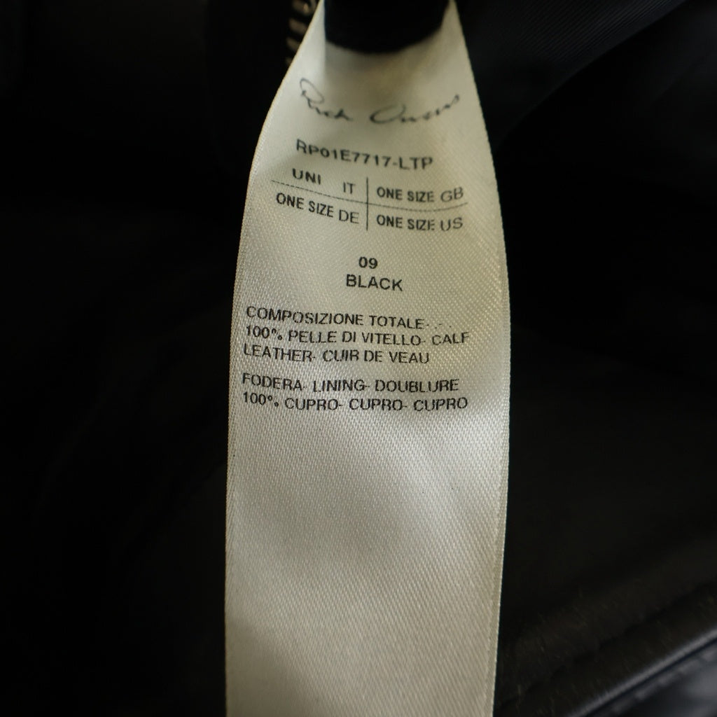 Rick Owens(リックオウエンス) 25SS Cropped Jumbo Bauhaus Stooges Jacket クロップドジャンボバウハウス レザージャケット ブラック RP01E7717-LTP