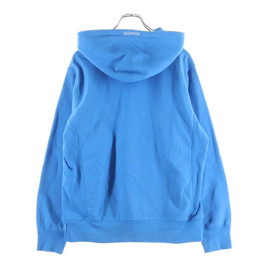 SUPREME(シュプリーム) 18AW S Logo Hooded Sweatshirt ロゴエンブロイダリー スウェット プルオーバーパーカー フーディ ブルー