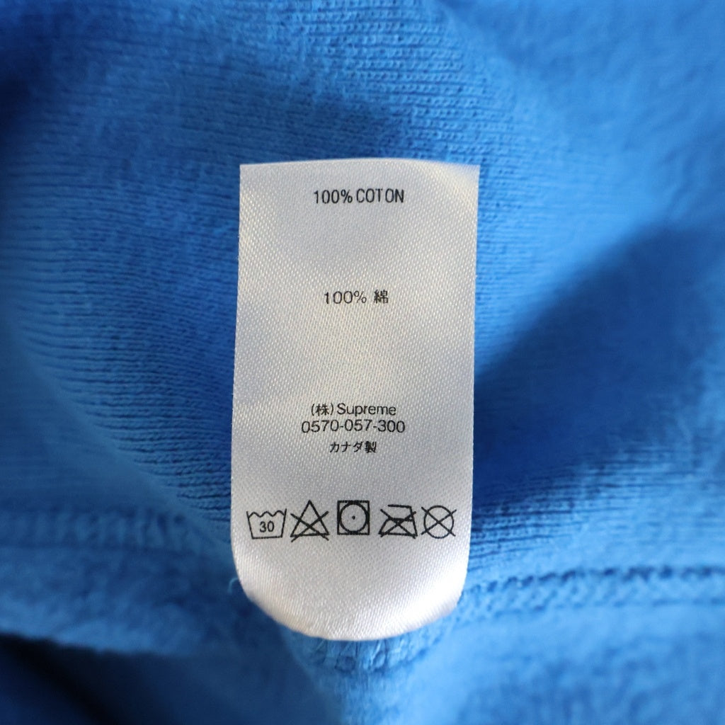 SUPREME(シュプリーム) 18AW S Logo Hooded Sweatshirt ロゴエンブロイダリー スウェット プルオーバーパーカー フーディ ブルー
