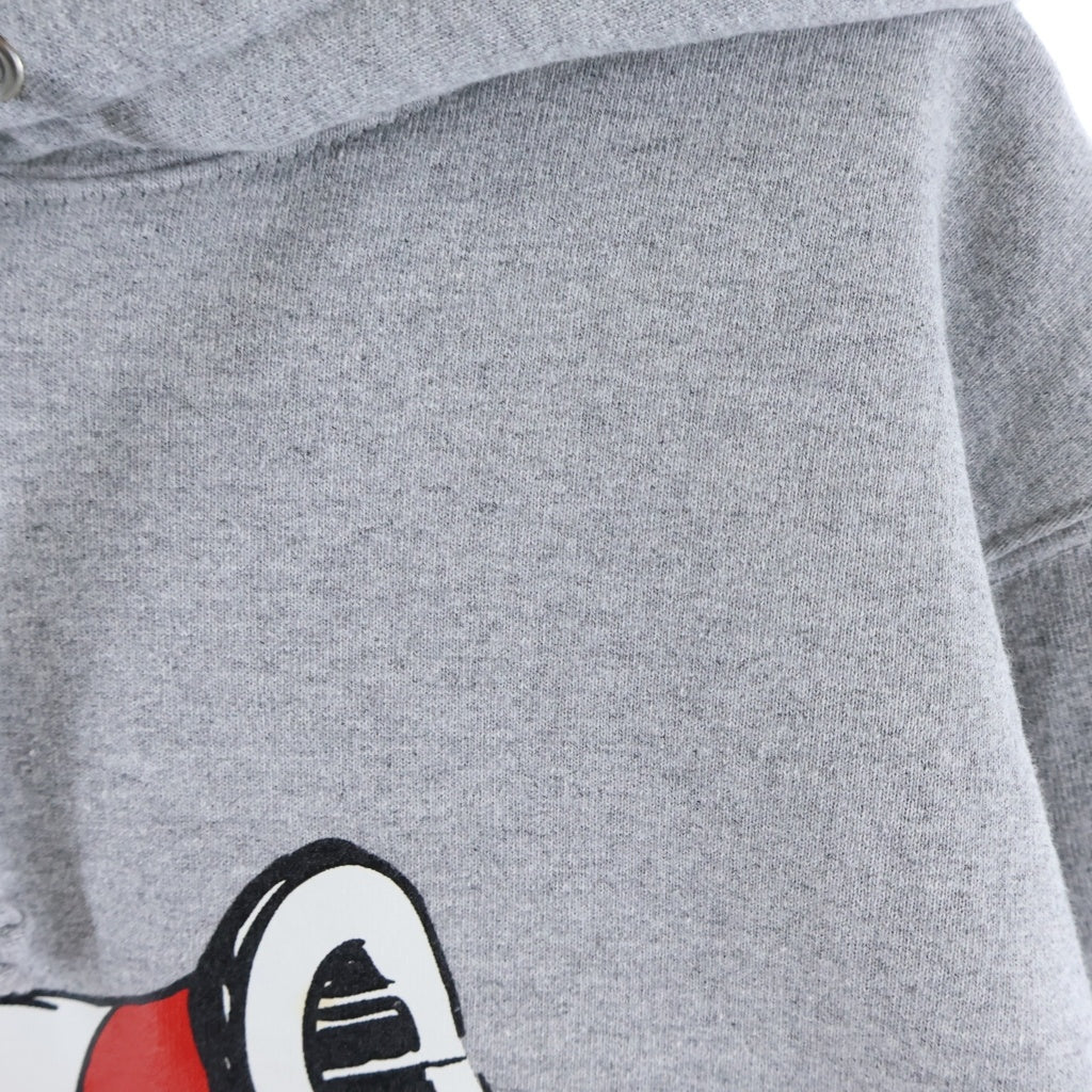 SUPREME(シュプリーム) 18AW ×Dr.Seuss Lorax Cat in the Hat Hooded Sweatshirt キャットインザハット フロントプリント スウェット プルオーバーパーカー フーディ グレー