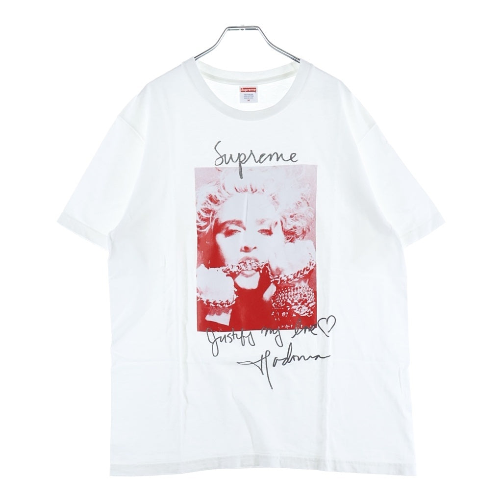SUPREME(シュプリーム) 18AW Madonna Tee マドンナ プリント クルーネックTシャツ 半袖 カットソー ホワイト