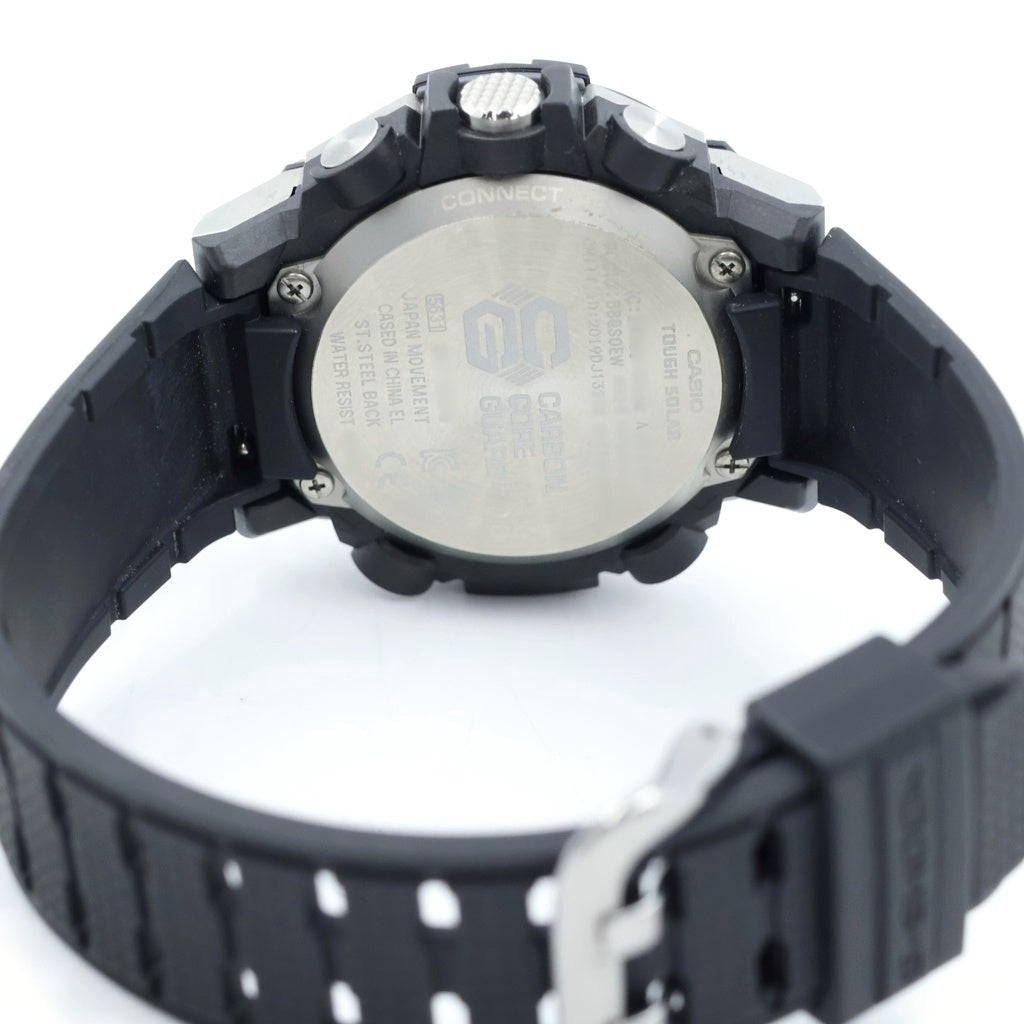 CASIO G-SHOCK(カシオ ジーショック) G-STEEL Gスチール 20気圧防水 ブラック文字盤 電波ソーラー腕時計 ブラック GST-B300-1AJF