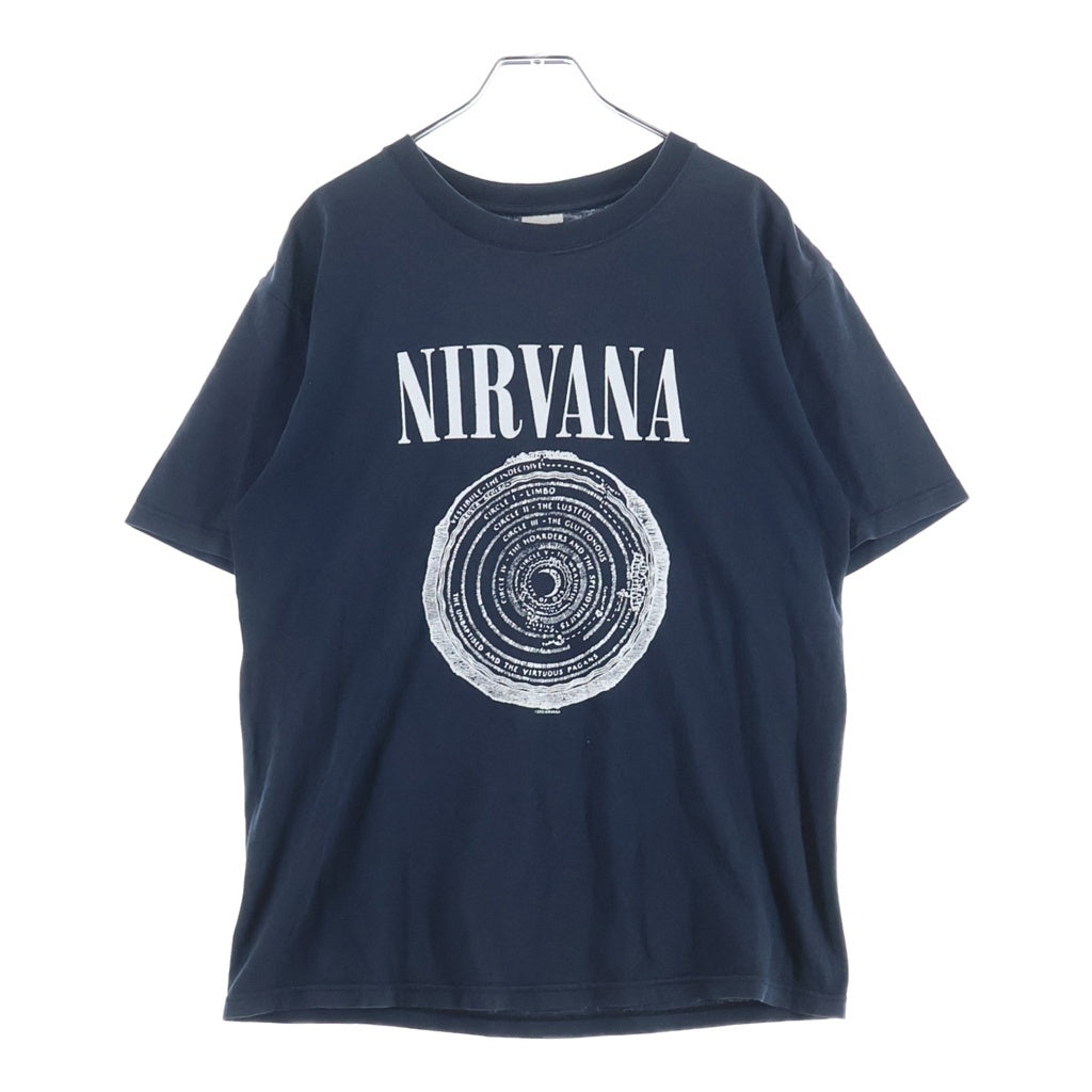VINTAGE(ヴィンテージ) 00S VINTAGE NIRVANA VESTIBULE CIRCLES 2003 TEE ANVIL ヴィンテージ ニルヴァーナ 両面プリントTシャツ 半袖クルーネックカットソー ブラック