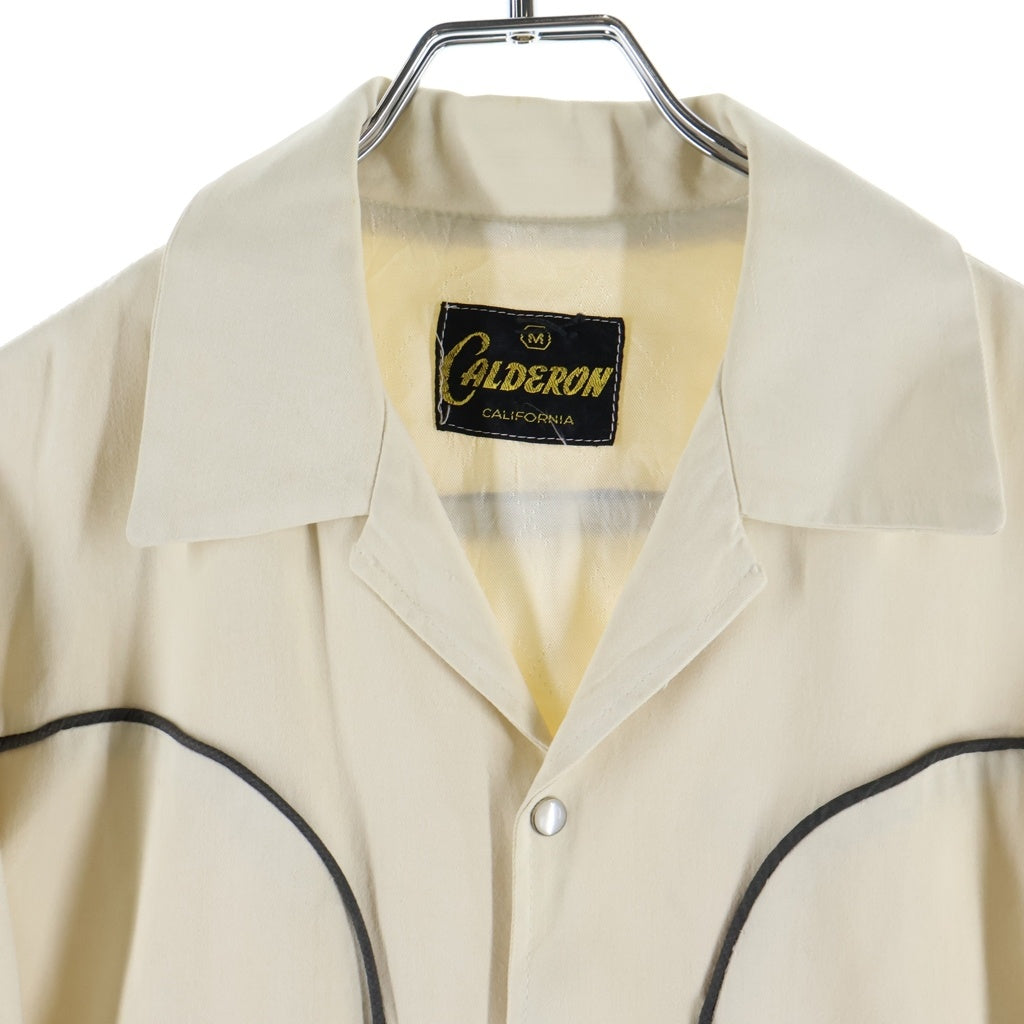 VINTAGE(ヴィンテージ) 50S VINTAGE CALDERON OF CALIFORNIA ヴィンテージ ストーンボタン ウェスタンジャケット ホワイト