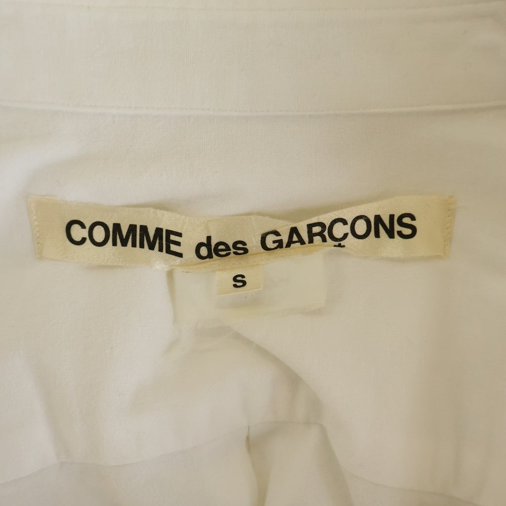 COMME des GARCONS(コムデギャルソン) 17SS AD2016 見えない服期 プリーツ レギュラーカラー 長袖シャツ レディース ホワイト GS-B019