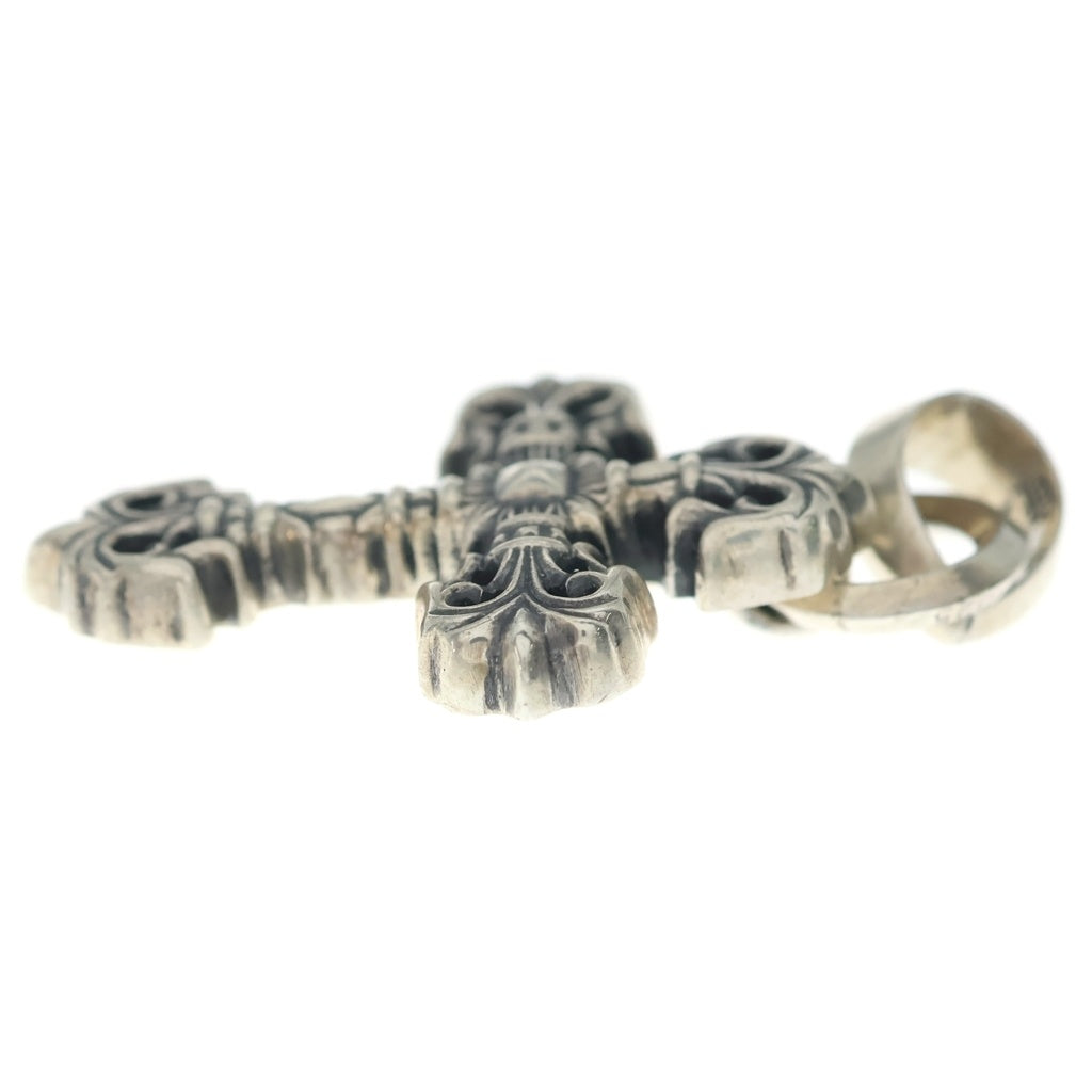 CHROME HEARTS(クロムハーツ) FILIG CROSS-XSM W BALE フィリグリークロスXSベイル wベイル ネックレストップ シルバー BCA262
