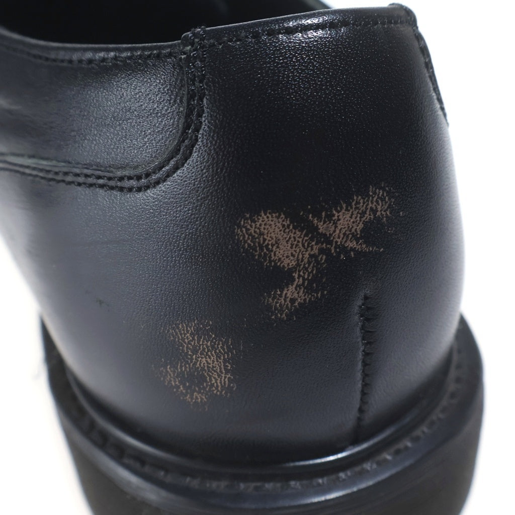 NO BRAND(ノーブランド) FOOTSTOCK ORIGINALS フットストックオリジナルズ Uチップ 4ホール レザー ドレスシューズ ブラック 201201