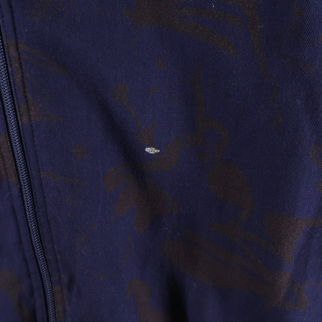 YOKE(ヨーク) 22SS REVERSIBLE PRINTED RIB BLOUSON リバーシブルプリンテッド リブブルゾン ジャケット ネイビー/パープル YK22SS0323B