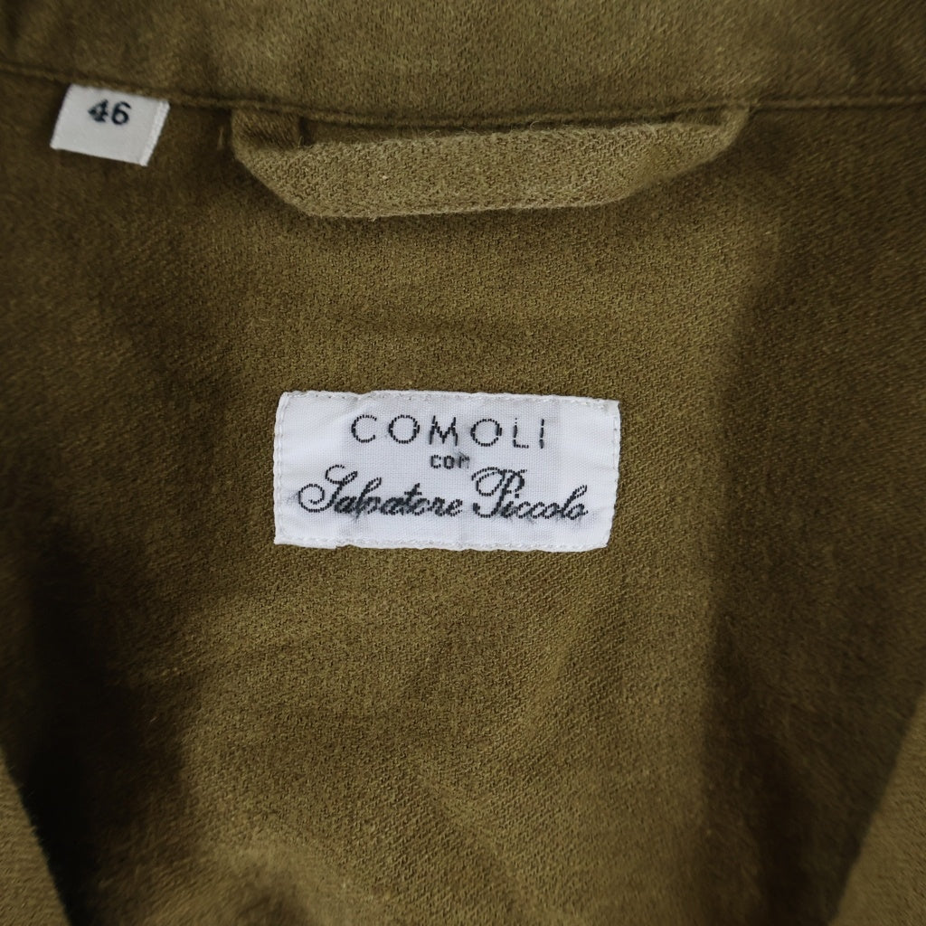 COMOLI(コモリ) 20SS ×SALVATORE PICCOLO サルヴァトーレピッコロ別注 リネンコットン シングルテーラードジャケット ブラウン R01-01002