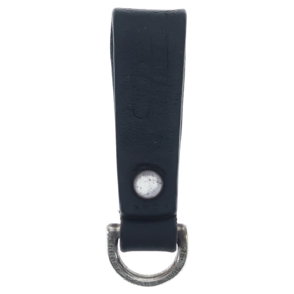 CHROME HEARTS(クロムハーツ) BELT LOOP D RING Dリング クロスボールベルトループ ブラック/シルバー BCA415