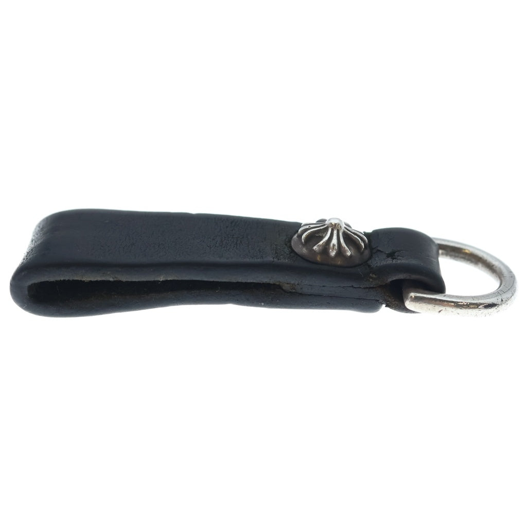 CHROME HEARTS(クロムハーツ) BELT LOOP D RING Dリング クロスボールベルトループ ブラック/シルバー BCA415