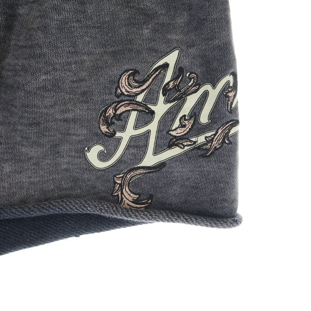 AMIRI(アミリ) 24SS FILIGREE LOGO SWEATSHORTS フィリグリーロゴエンブロイダリー スウェット ハーフ ショートパンツ ブラック AMJYSS1008
