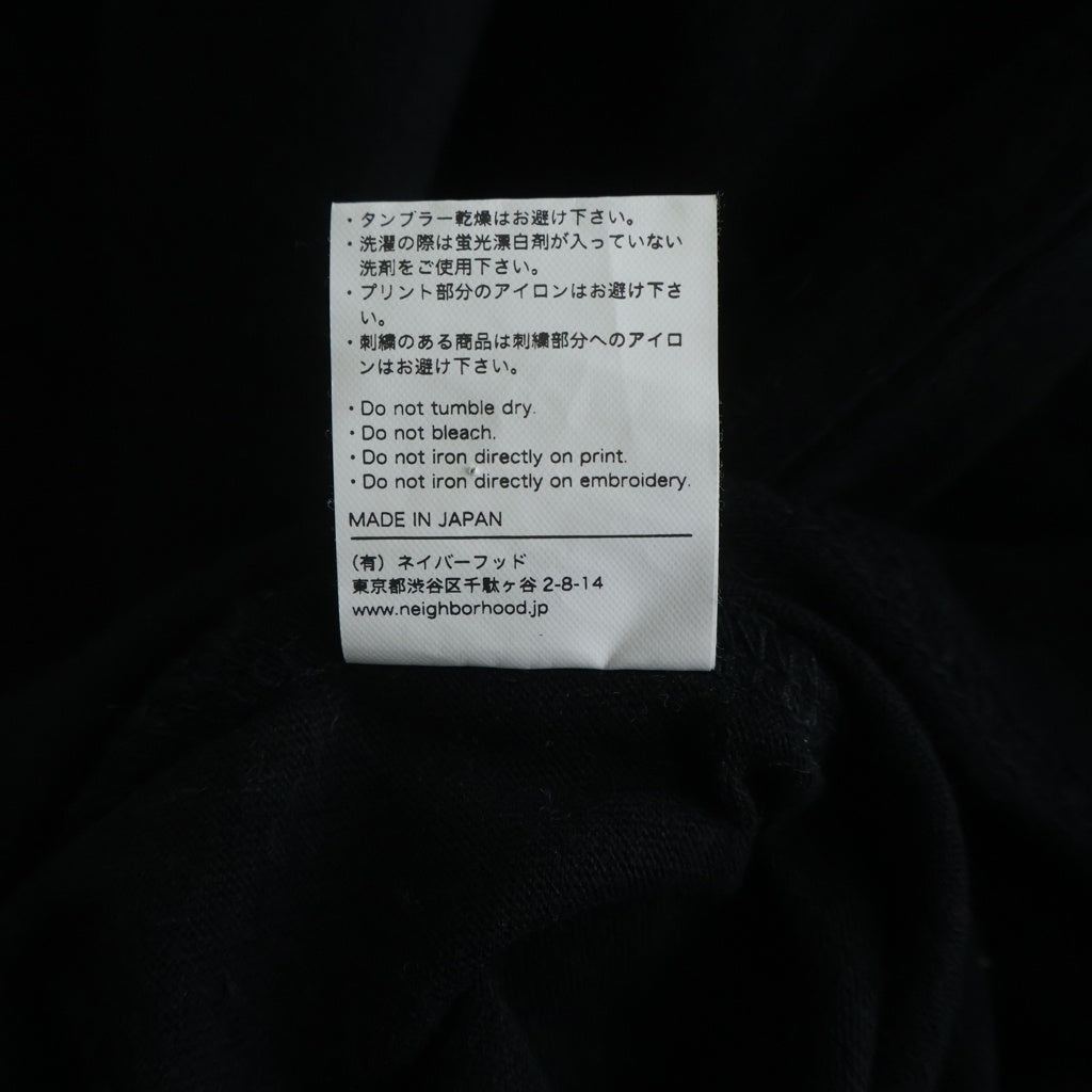 NEIGHBORHOOD(ネイバーフッド) 24AW ×SUBWARE Print LSV T-Shirts サブウェア クルーネック長袖Tシャツ カットソー ブラック