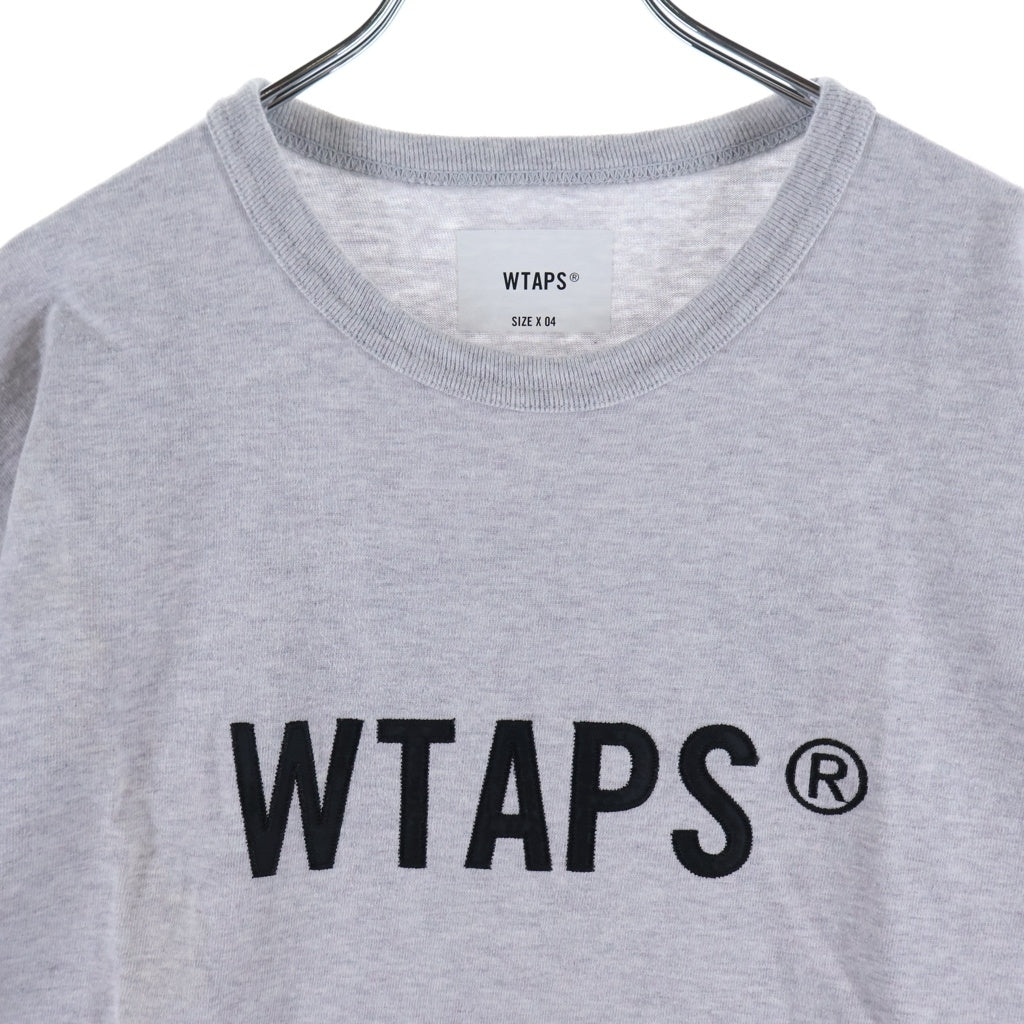 WTAPS(ダブルタップス) 24SS SIGN SS COTTON TSSC クルーネック半袖Tシャツ カットソー グレー 241ATDT-CSM22 241ATDT-CSM22