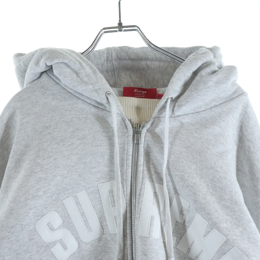 SUPREME(シュプリーム) 25AW Arc Thermal Lined Zip Up Hooded Sweatshirt アーチサーマルライン ジップアップフーデッドスウェットシャツ グレー
