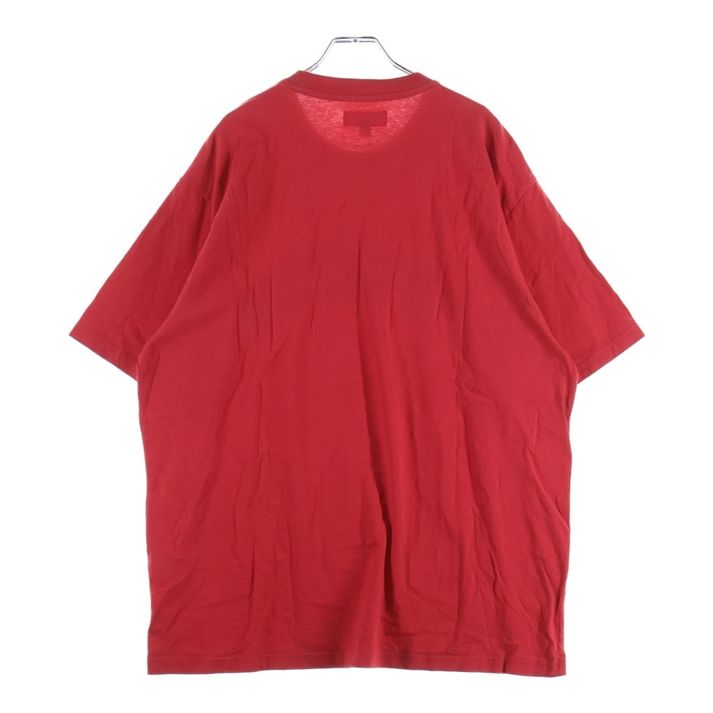 SUPREME(シュプリーム) 26SS Fuck Em Plaid S/S Top ファックエム プレイド クルーネック半袖Tシャツ カットソー レッド