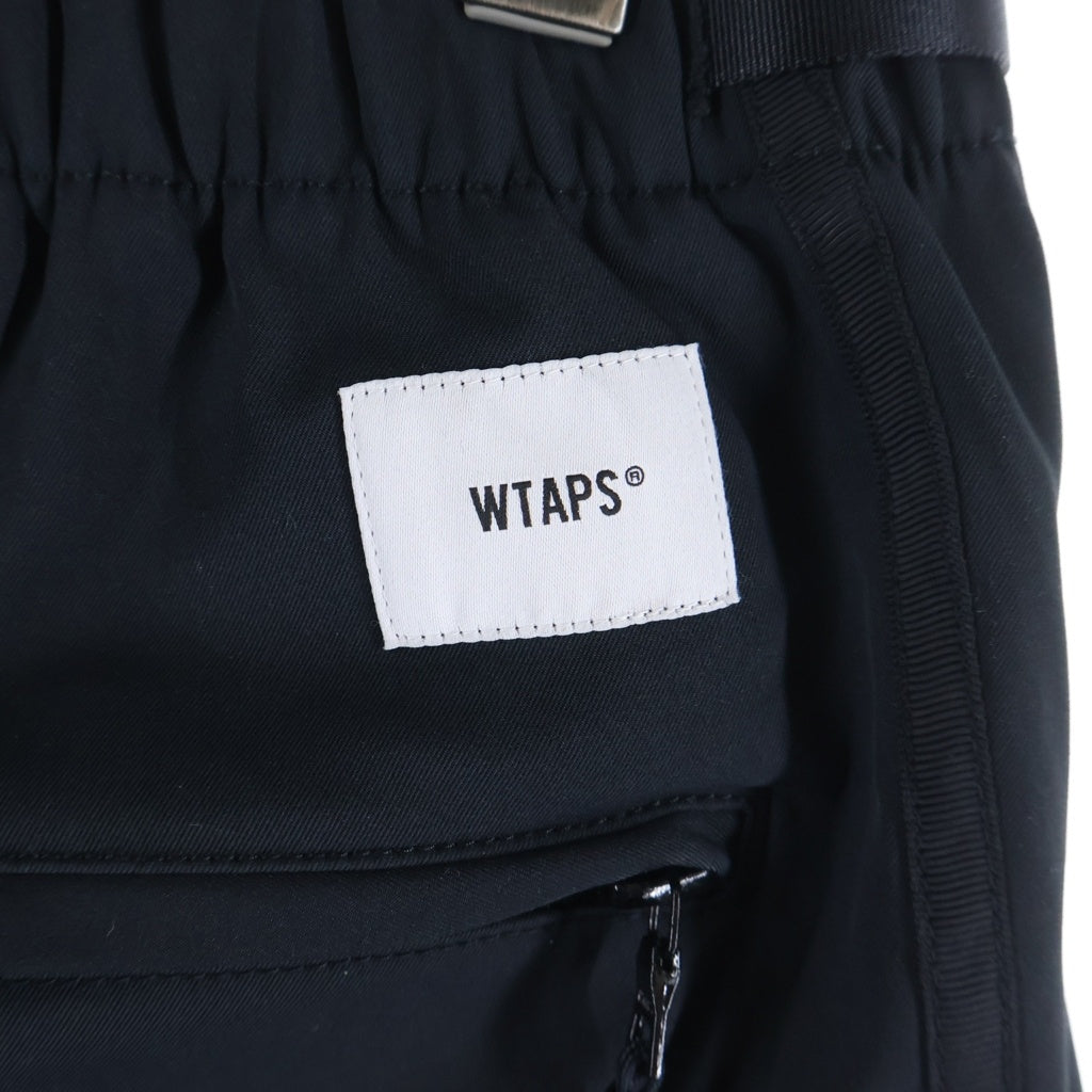 WTAPS(ダブルタップス) 23SS SPSS2001 SHORTS POLY. TWILL ポリツイル ショートパンツ ブラック 231BRDT-PTM09 231BRDT-PTM09