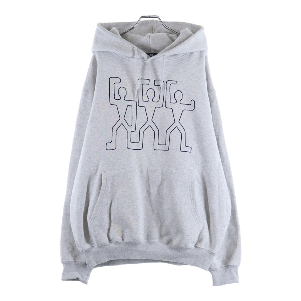 NO BRAND(ノーブランド) SOL ソル 3guys Hoodie 3ガイズ プルオーバーフーディー パーカー グレー