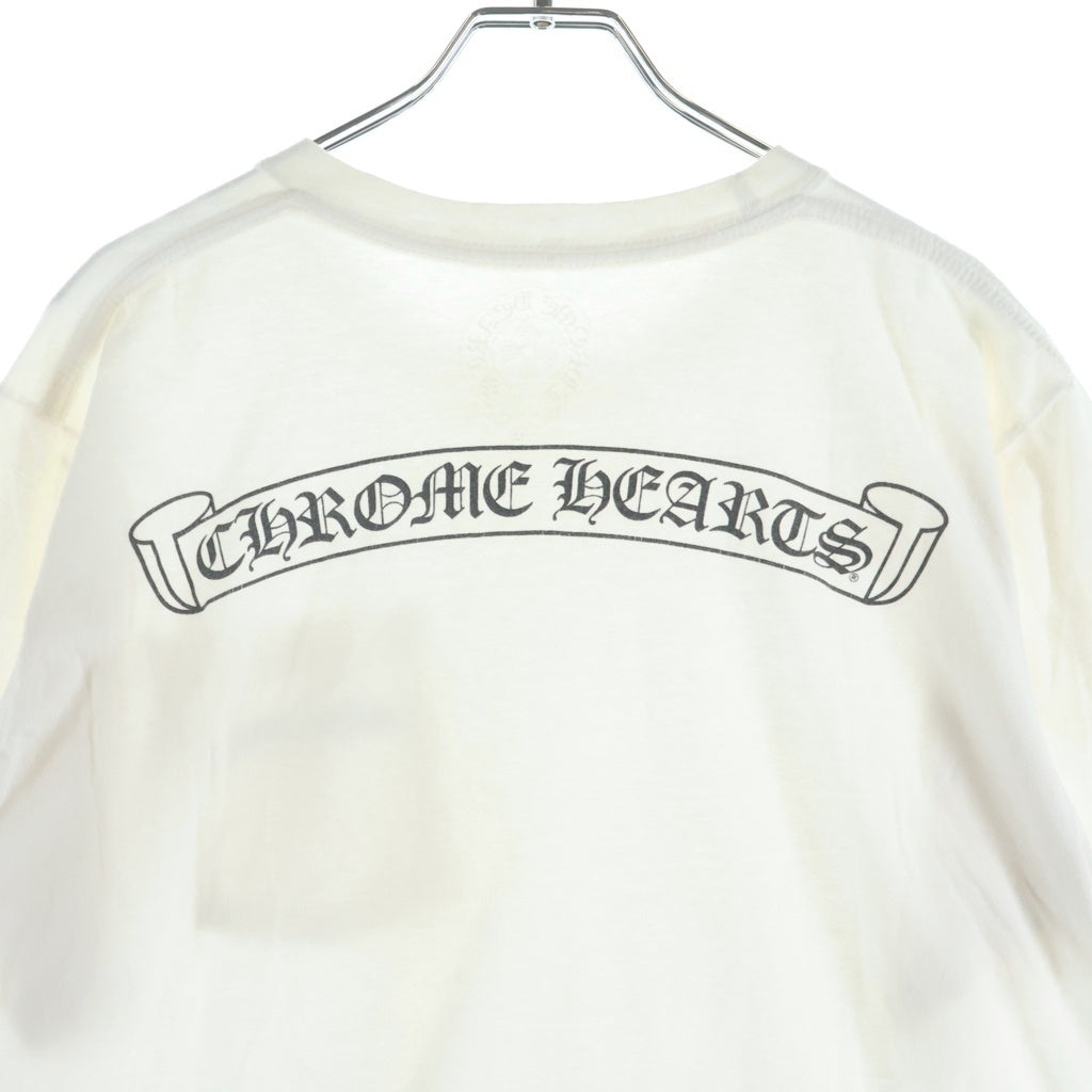 CHROME HEARTS(クロムハーツ) CH S/S TEE バックスクロールラベルプリント 半袖Tシャツ カットソー ホワイト