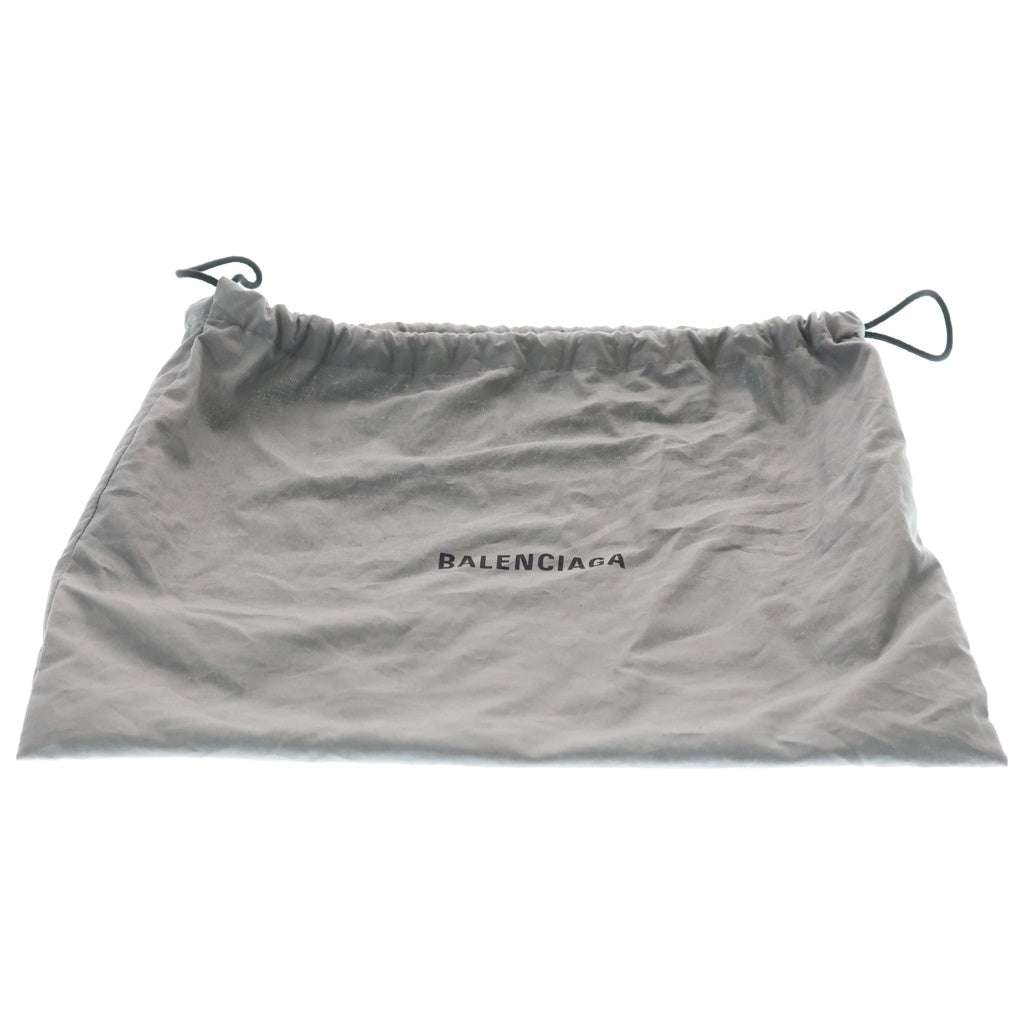 BALENCIAGA(バレンシアガ) LE CAGOLE XS ルカゴール スタッズ ロゴペイント レザー ショルダーバッグ ブラック 719082 レディース