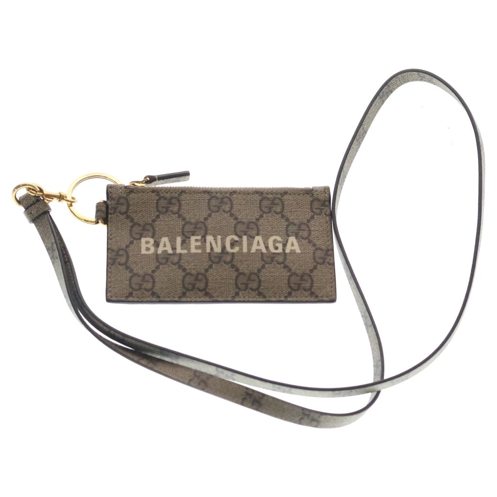 GUCCI(グッチ) ×BALENCIAGA THE HACKER STRAP WITH CARD CASE バレンシアガ ザ ハッカー ショルダー ストラップウィズカードケース ベージュ 681706 レディース