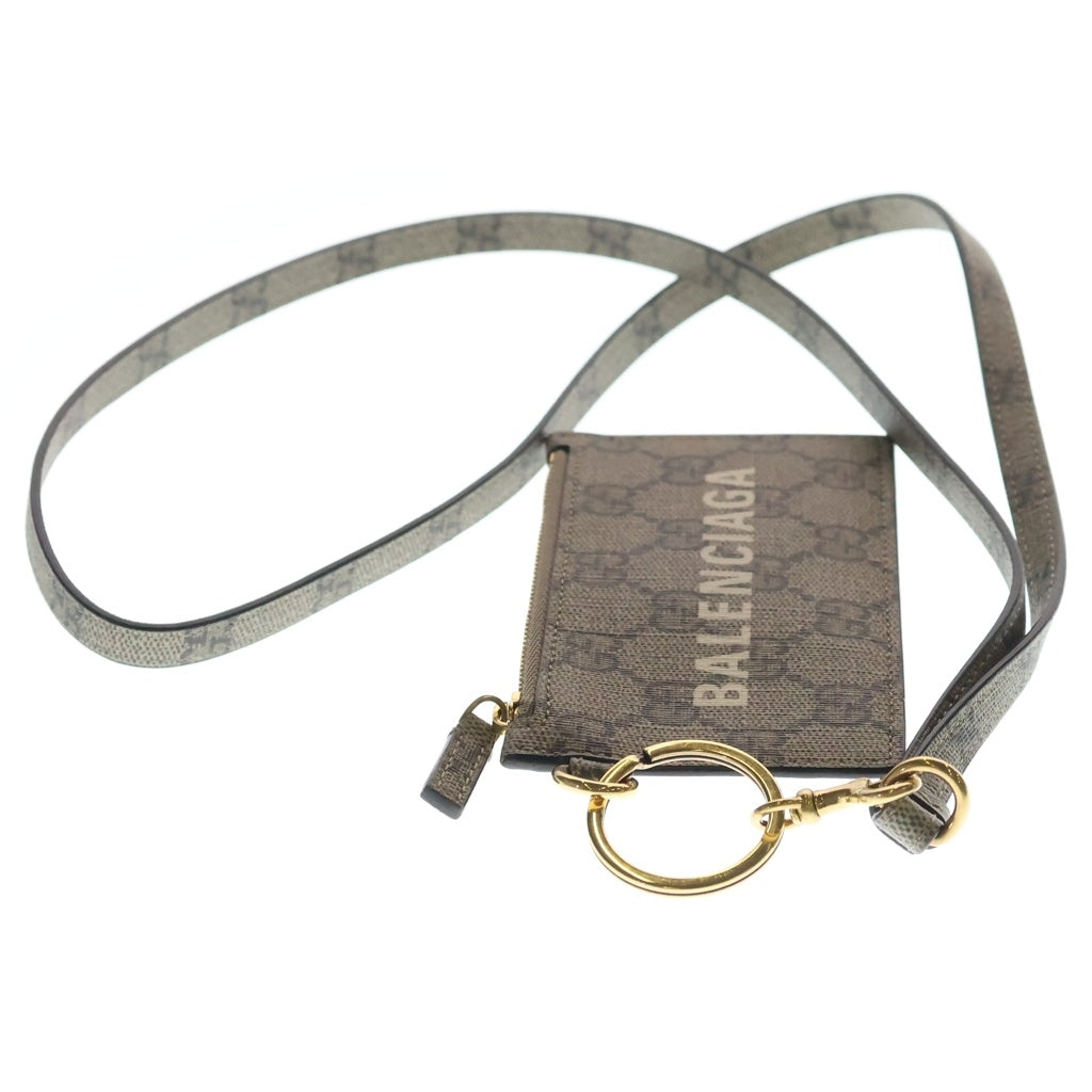 GUCCI(グッチ) ×BALENCIAGA THE HACKER STRAP WITH CARD CASE バレンシアガ ザ ハッカー ショルダー ストラップウィズカードケース ベージュ 681706 レディース