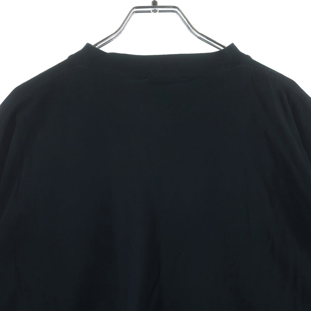 BALENCIAGA(バレンシアガ) ×LAMBORGHINI 25SS AL OVERSIZED T-SHIRT ランボルギーニ ロゴプリント オーバーサイズド クルーネック半袖Tシャツ カットソー ブラック 831305 TSVQ9