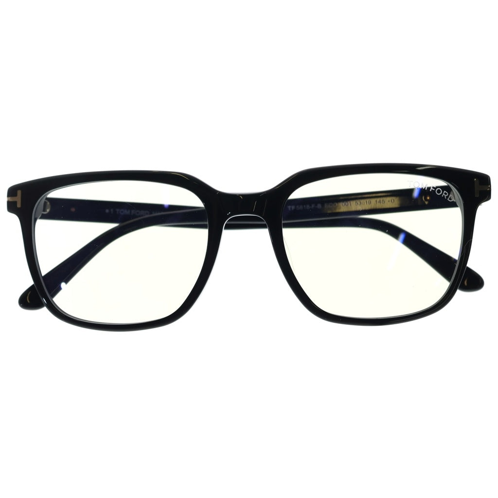 TOM FORD(トムフォード) TF5818-F-B アジアンフィット ウェリントンフレーム クリアレンズ サングラス メガネ ブラック