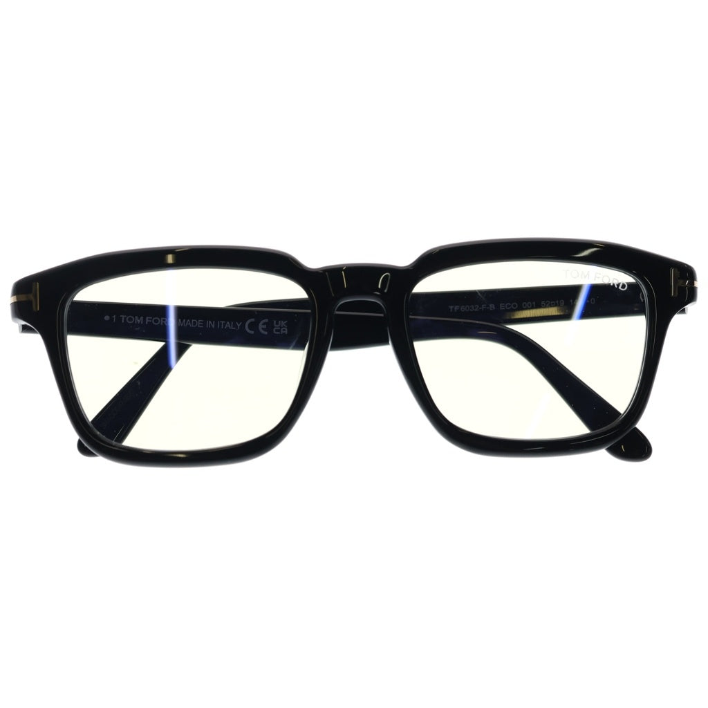 TOM FORD(トムフォード) TF6032-F-B アジアンフィット スクエアフレーム クリアレンズ サングラス メガネ ブラック