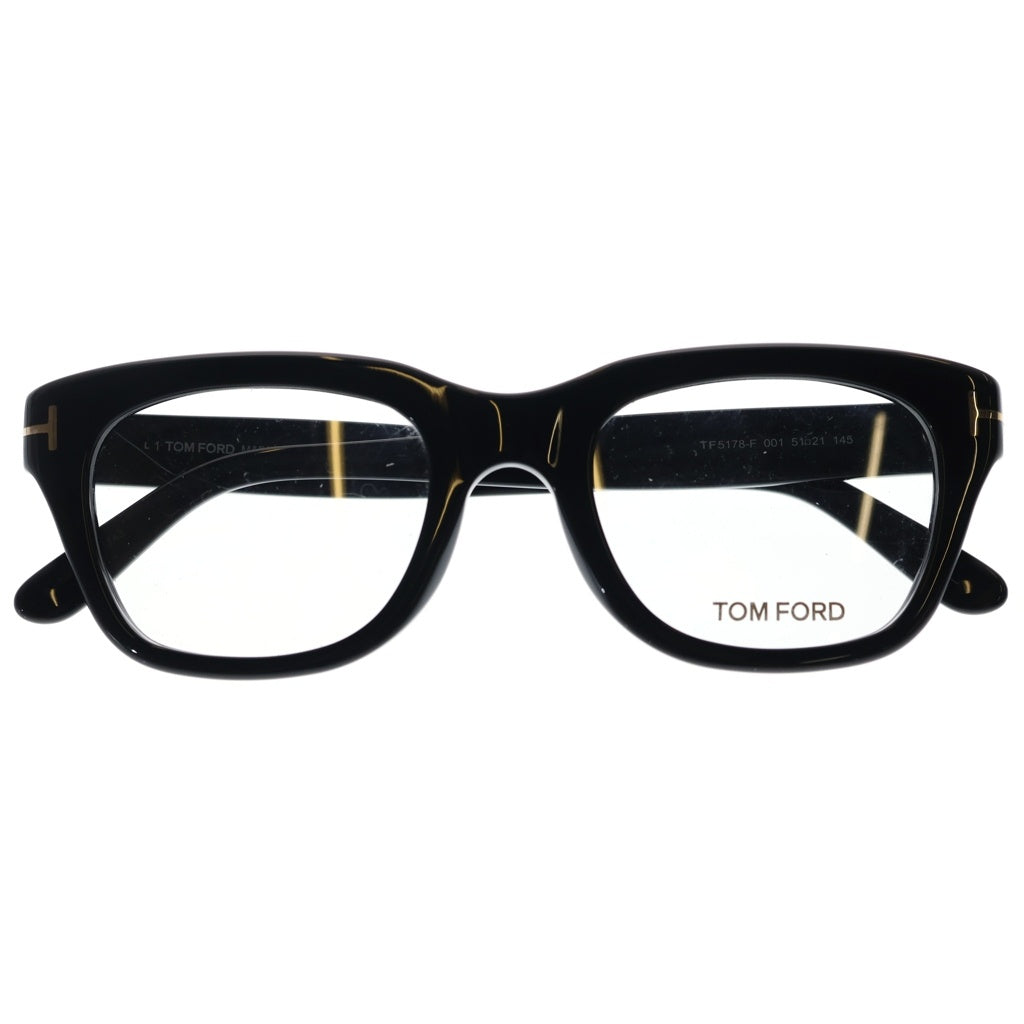 TOM FORD(トムフォード) TF5178-F アジアンフィット ウェリントンフレーム クリアレンズ サングラス メガネ ブラック