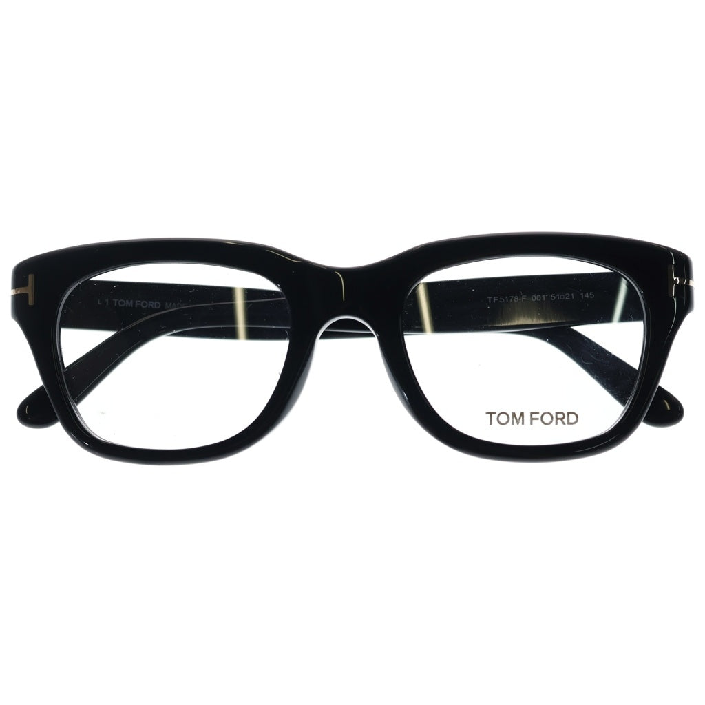 TOM FORD(トムフォード) TF5178-F アジアンフィット ウェリントンフレーム クリアレンズ サングラス メガネ ブラック