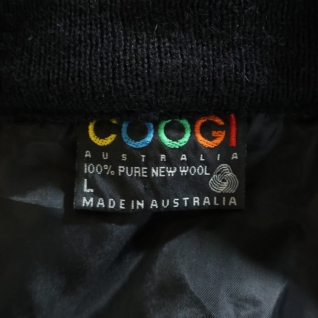 COOGI(クージー) 3Dニット フロントジップアップジャケット ニット切替ブルゾン マルチカラー