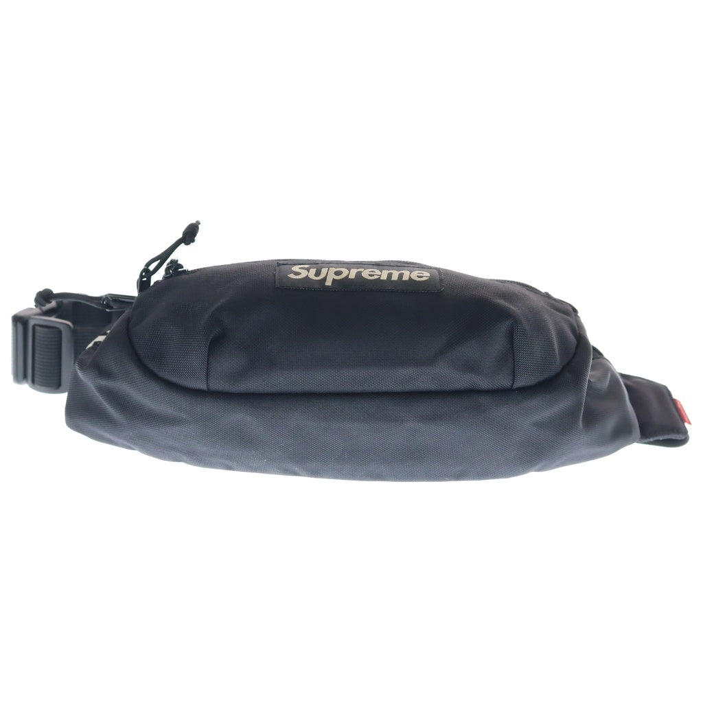 SUPREME(シュプリーム) 18SS Waist Bag ナイロン ロゴベルト ウエスト ショルダーバッグ ブラック レディース
