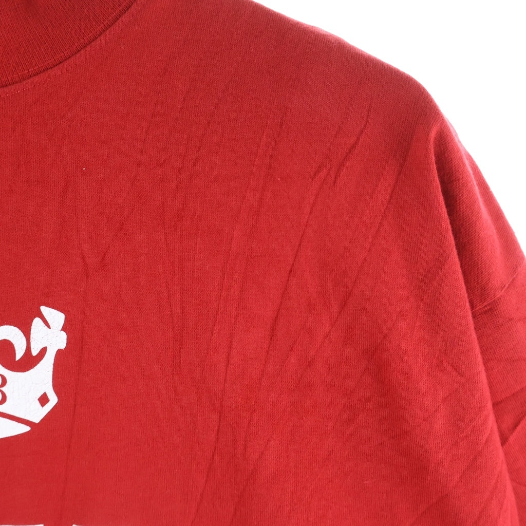 BALENCIAGA(バレンシアガ) 24AW OVERSIZED KEEP CALM T-SHIRT オーバーサイズ キープカーム BBロゴ英字プリント クルーネック半袖Tシャツ カットソー レッド 787349 TRVC6