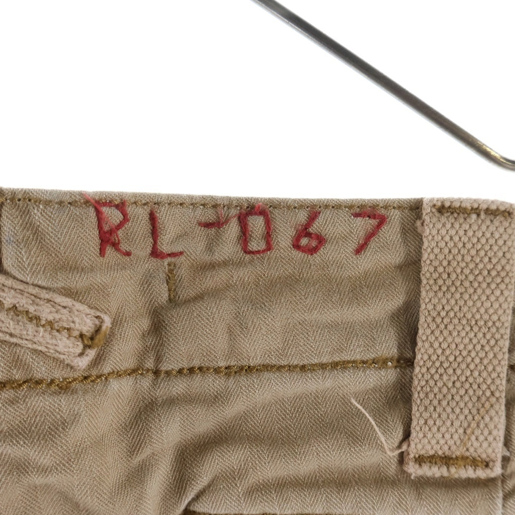 POLO RALPH LAUREN(ポロラルフローレン) コットンヘリンボーン パラシュートカーゴパンツ チノトラウザーズ ベージュ