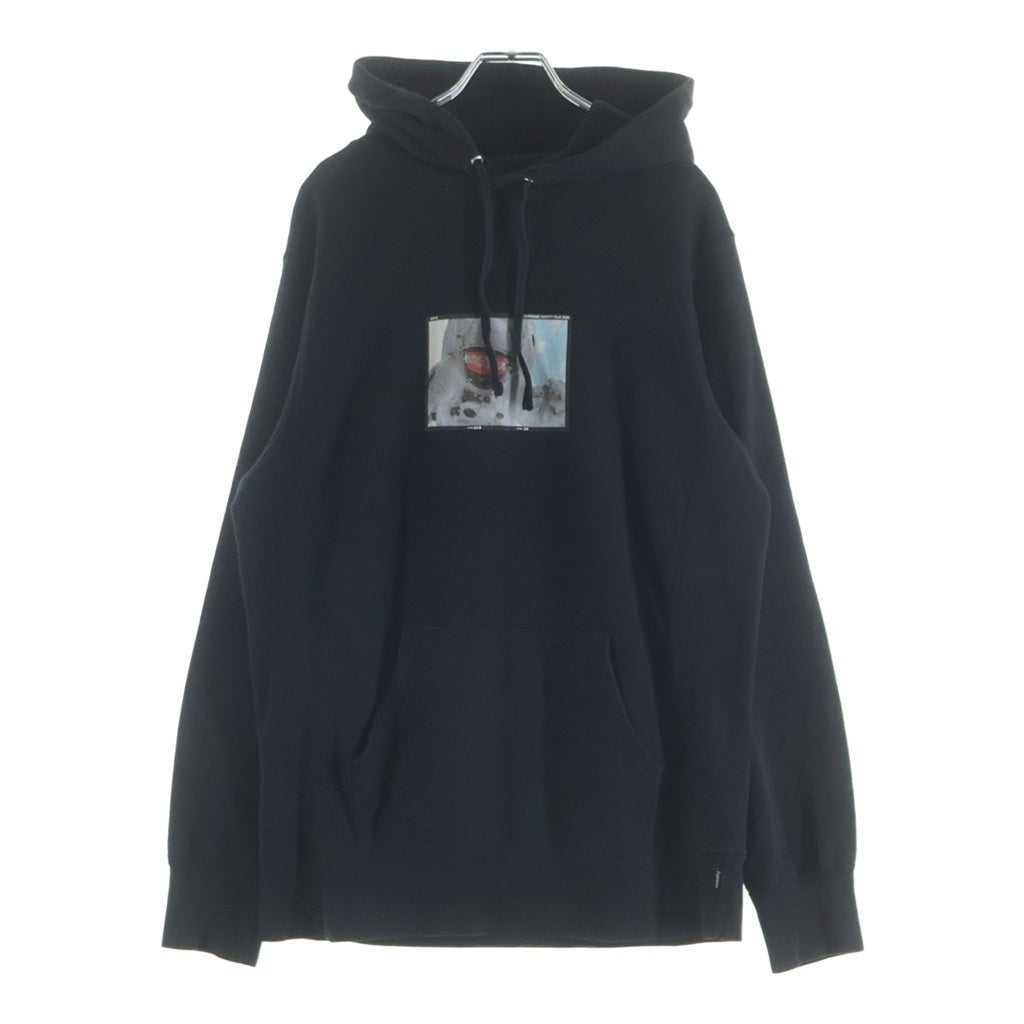 SUPREME(シュプリーム) 15SS Astronaut Hooded Sweatshirt アストロノート フロントグラフィックプリント フーデッドスウェットシャツ パーカー ブラック