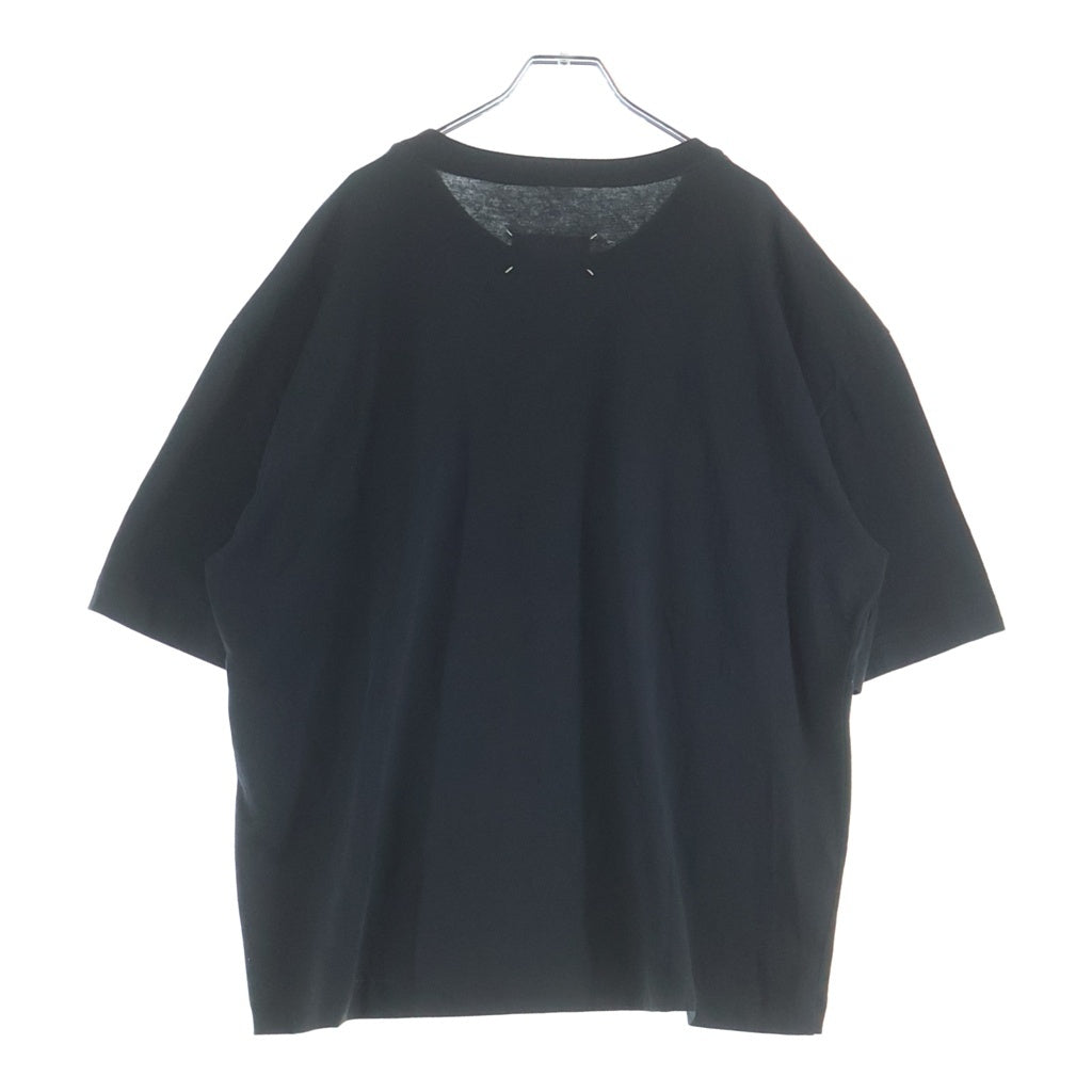 Maison Margiela(メゾンマルジェラ) カレンダーロゴエンブロイダー クルーネック半袖Tシャツ カットソー ブラック S50GC0705 S24567