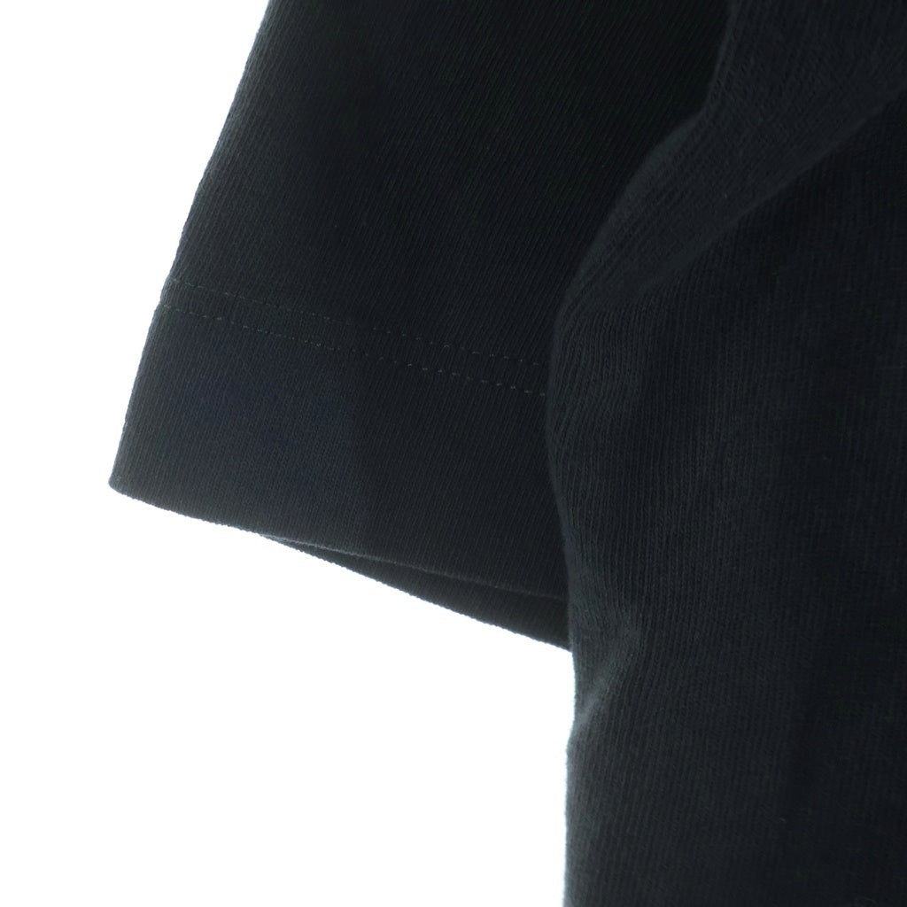 Maison Margiela(メゾンマルジェラ) カレンダーロゴエンブロイダー クルーネック半袖Tシャツ カットソー ブラック S50GC0705 S24567