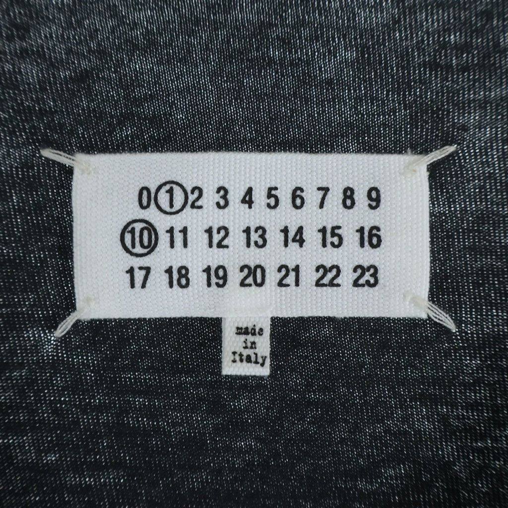 Maison Margiela(メゾンマルジェラ) カレンダーロゴエンブロイダー クルーネック半袖Tシャツ カットソー ブラック S50GC0705 S24567