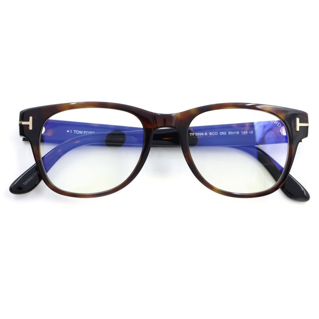 TOM FORD(トムフォード) TF5898-B ウェリントンフレーム クリアレンズ サングラス メガネ ブラウン