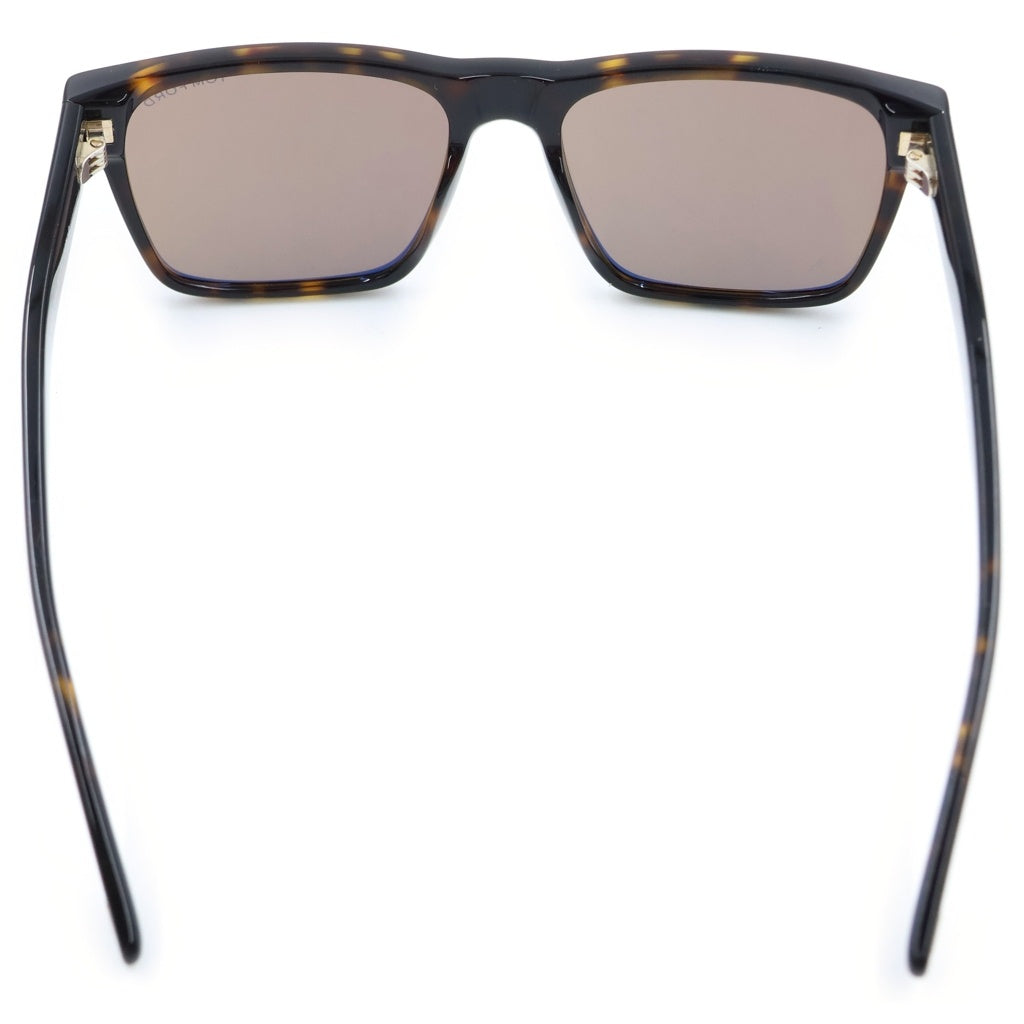 TOM FORD(トムフォード) CALDER スクエアフレーム カラーレンズ サングラス メガネ ブラウン TF1205