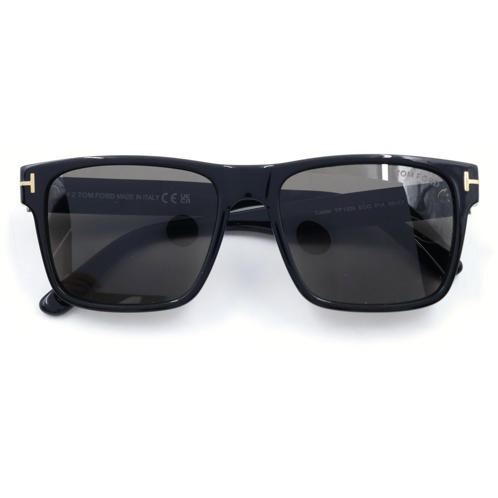 TOM FORD(トムフォード) CALDER スクエアフレーム カラーレンズ サングラス メガネ ブラック TF1205