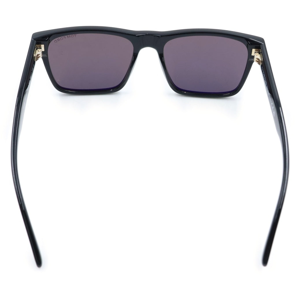 TOM FORD(トムフォード) CALDER スクエアフレーム カラーレンズ サングラス メガネ ブラック TF1205