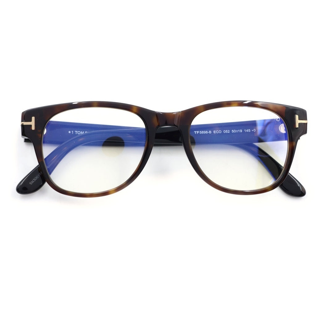 TOM FORD(トムフォード) TF5898-B ウェリントンフレーム クリアレンズ サングラス メガネ ブラウン