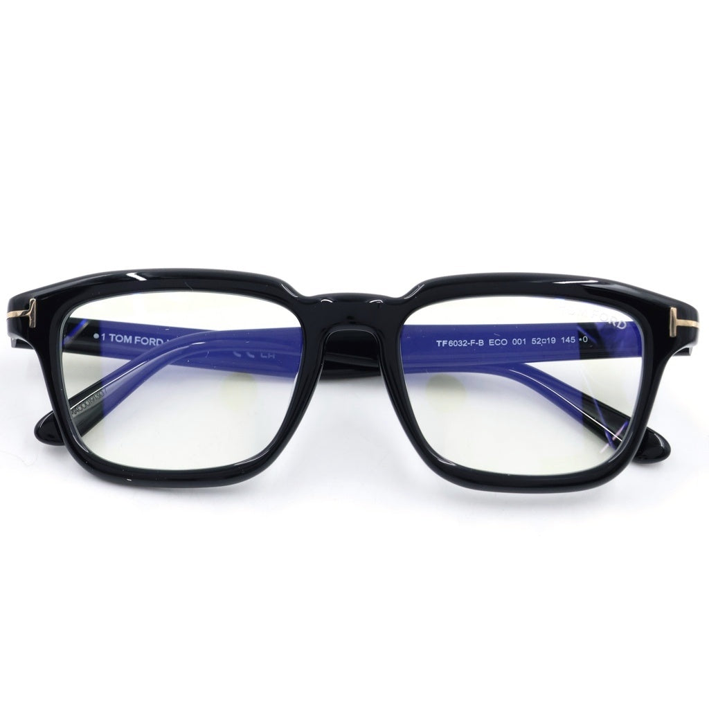 TOM FORD(トムフォード) TF6032-F-B アジアンフィット スクエアフレーム クリアレンズ サングラス メガネ ブラック