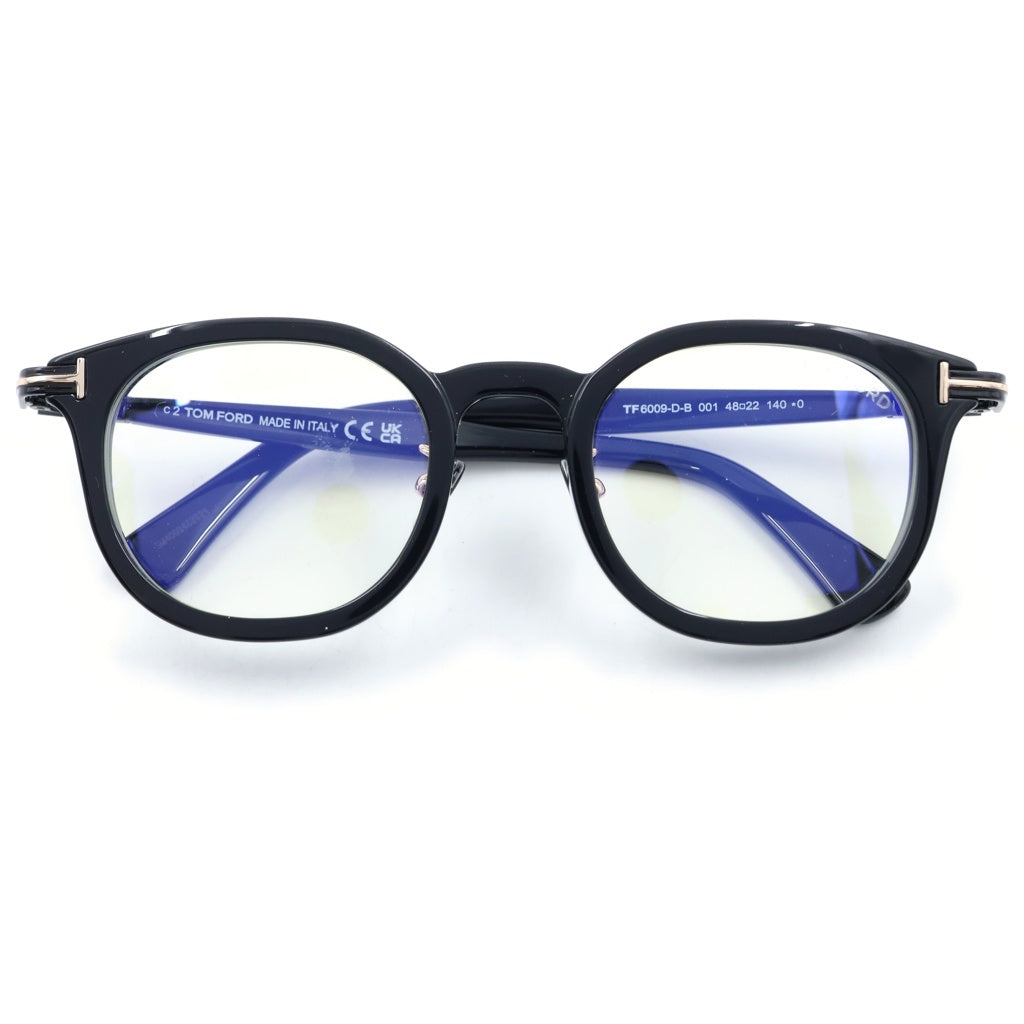 TOM FORD(トムフォード) TF6009-D-B アジアンフィット ウェリントンフレーム クリアレンズ サングラス メガネ ブラック