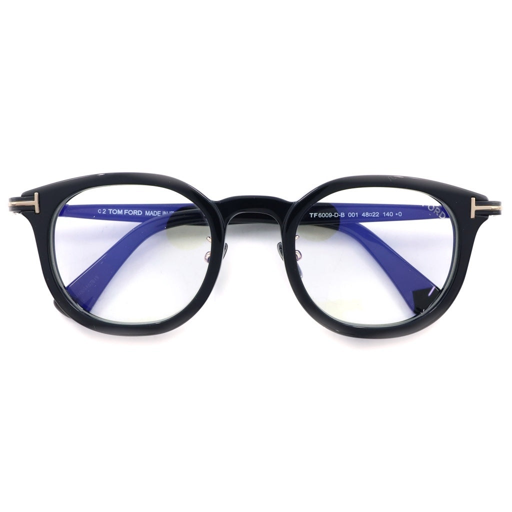 TOM FORD(トムフォード) TF6009-D-B アジアンフィット ウェリントンフレーム クリアレンズ サングラス メガネ ブラック